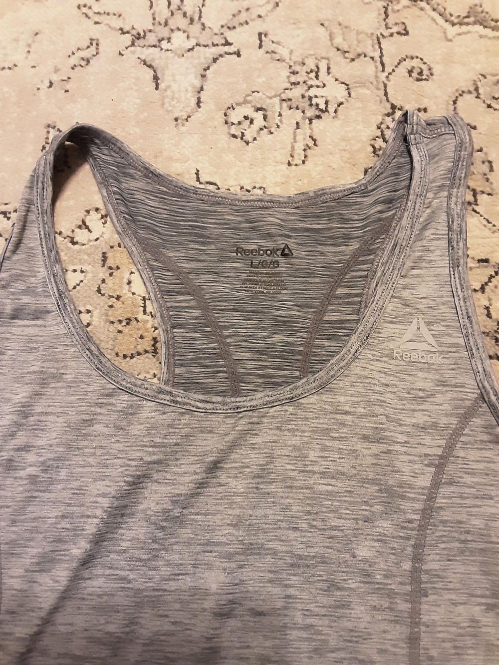 Reebok Gray Racerback Training Tank - Picture 4 of 7